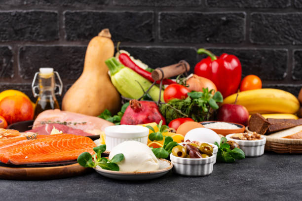 istock Mediterranean diet. Healthy balanced food 1317821382