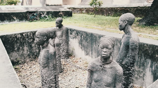Historical Monument to Slaves in Stone Town, Zanzibar Island, Tanzania, Africa