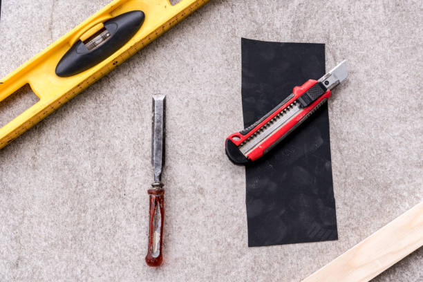 istock High Angle View of Work Tools Isolated on Gray Granite Tiles 1317825186