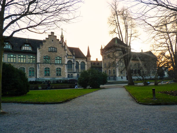 istock Nice sunset in a park, Zurich. Switzerland. 1317827799
