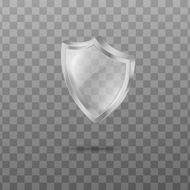 istock Template of clear glass or acrylic shield realistic vector illustration isolated. 1317830436
