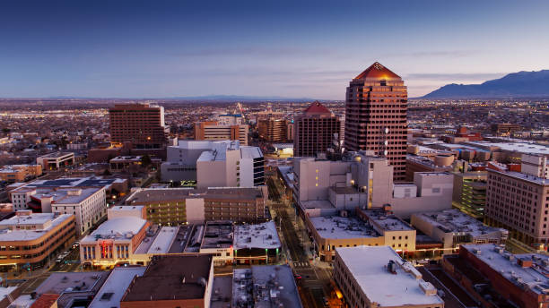 istock Downtown Albuquerque at Sunrise - Aerial 1317831310