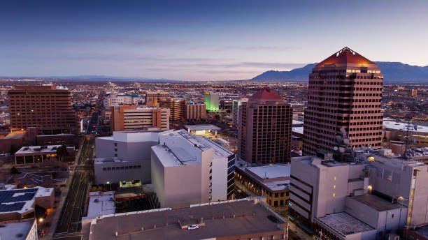 istock Sunrise in Albuquerque - Aerial 1317831336