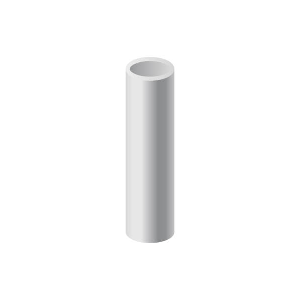 istock Part of construction steel pipe or beam, realistic vector illustration isolated. 1317831670