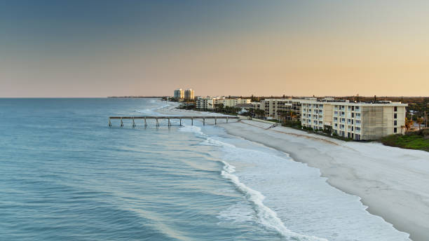 istock Beachfront Apartments in Vero Beach, Florida - Aerial 1317831865