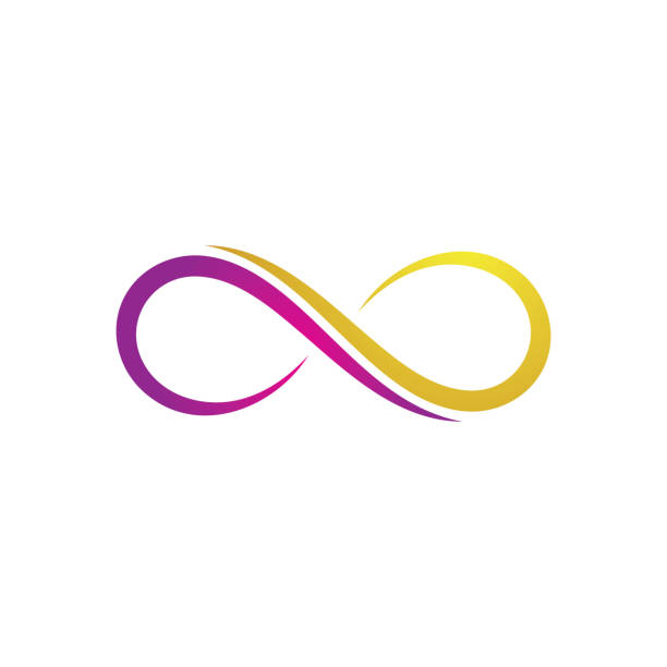 infinity design vector ikona ilustrace logo šablona design - nekonečno stock ilustrace