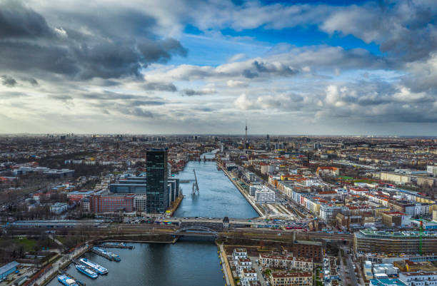 istock Aerial View: Berlin Cityscape and Spree River 1317843710