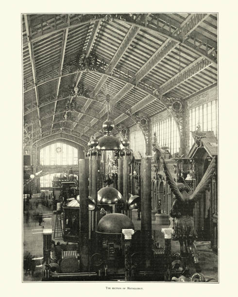 Metallurgy Hall at the  Exposition Universelle Paris, 1889, 19th Century