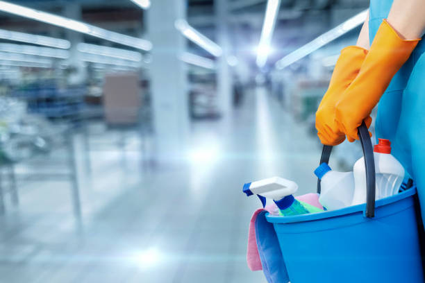 istock Cleaning service concept for shop . 1317846972