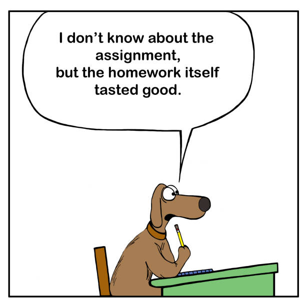 Eating Homework 510+ Dog Doing The Homework Stock Illustrations, Royalty-Free Vector ...