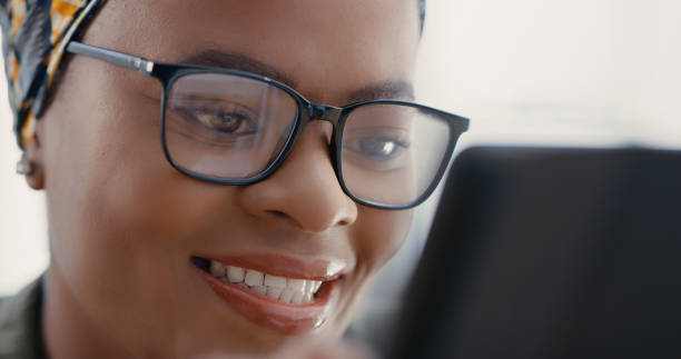 istock Shot of a young woman using a digital tablet at home 1317853320