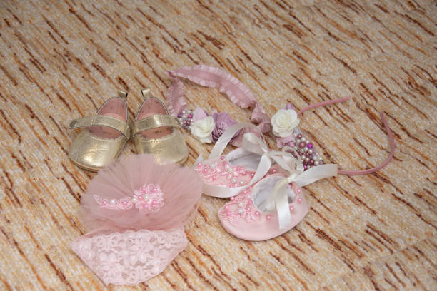 istock Baby shoes for christening 1317853830