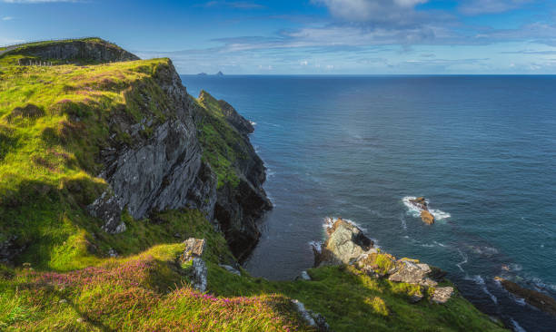istock Kerry Cliffs with a view on Great Skellig island where Star Wars were filmed 1317861782