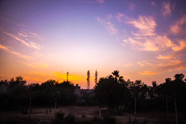 istock Beautiful Sunrise and Sunset View in India.. 1317878958