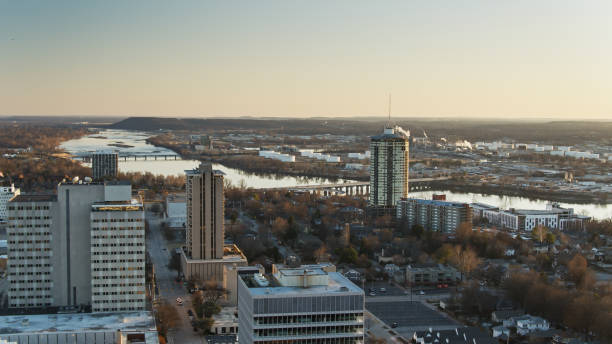 istock Arkansas River in Tulsa, Oklahoma - Aerial 1317880675
