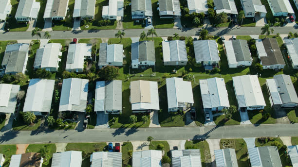 istock Florida Trailer Park - Drone Shot 1317881536