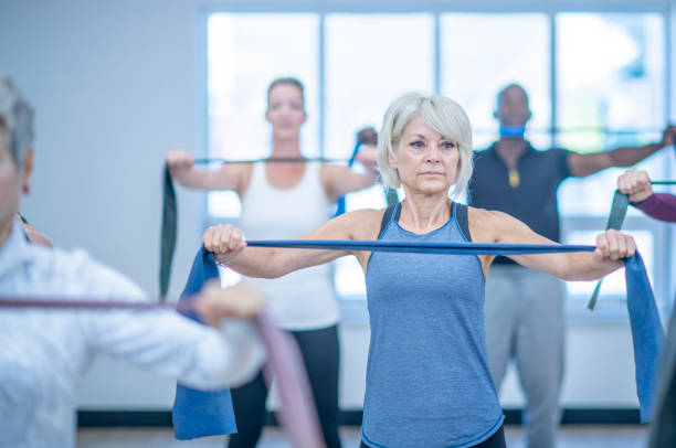 istock Women's fitness studio community 1317882696