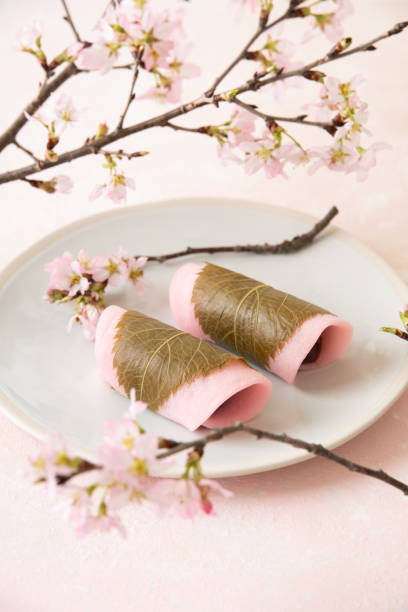 istock Traditional Japanese sweets : Sakura mochi 1317886302