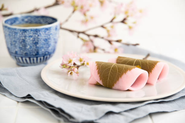 istock Traditional Japanese sweets : Sakura mochi 1317886304