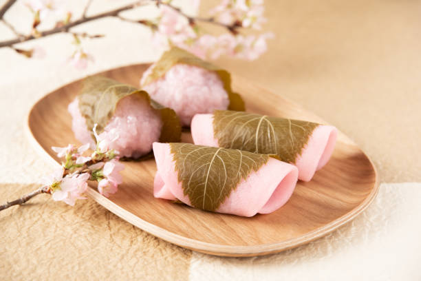 istock Traditional Japanese sweets : Sakura mochi 1317886308