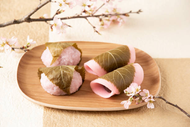 istock Traditional Japanese sweets : Sakura mochi 1317886322