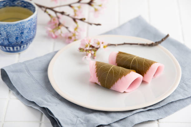 istock Traditional Japanese sweets : Sakura mochi 1317886331