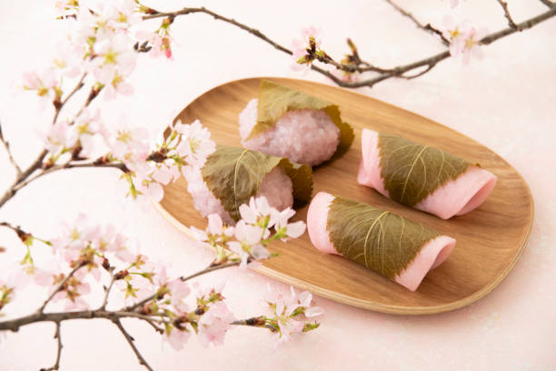 istock Traditional Japanese sweets : Sakura mochi 1317886338