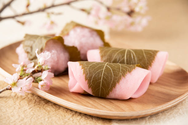 istock Traditional Japanese sweets : Sakura mochi 1317886381