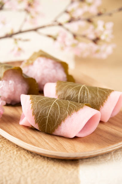istock Traditional Japanese sweets : Sakura mochi 1317886386