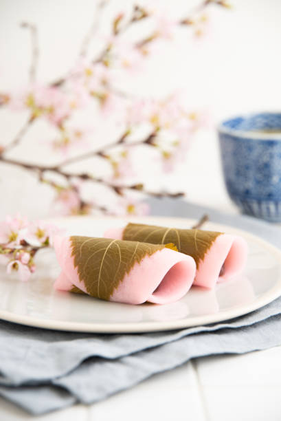 istock Traditional Japanese sweets : Sakura mochi 1317886408