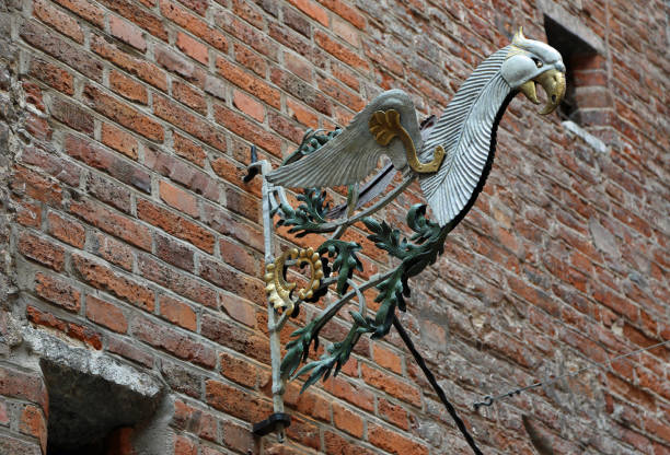 Signboard with swan in Aachen (Germany)