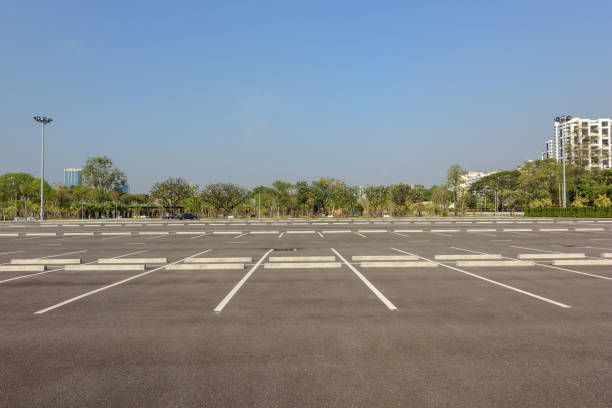 istock Parking lot in public areas 1317894365