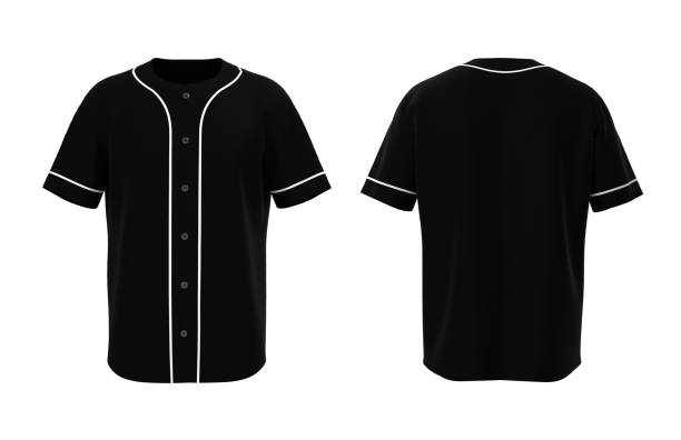 istock Baseball t-Shirt mockup in front, and back views 1317904355