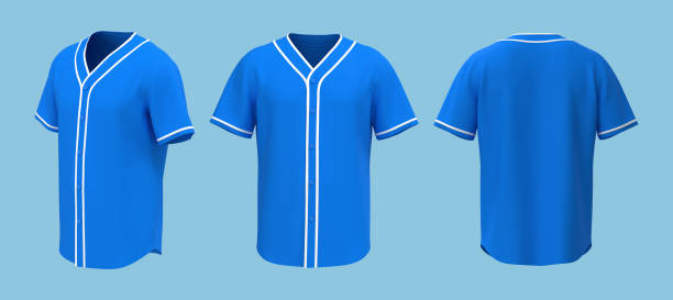 istock Baseball t-Shirt mockup in front, side and back views 1317904393