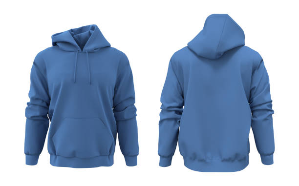 istock Blank hooded sweatshirt mockup for print, isolated on white background 1317905557