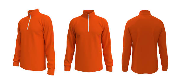 istock Blank tracktop shirt mockup, track front and back view 1317905809