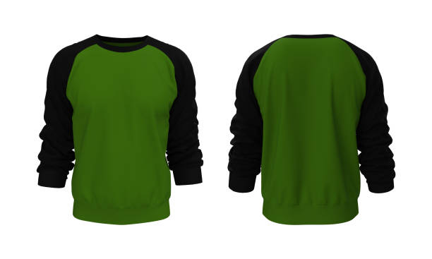 istock Blank sweatshirt mock up template in front, and back views 1317905813