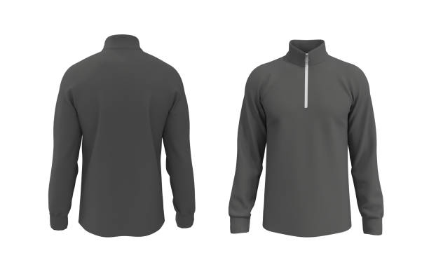 istock Blank tracktop shirt mockup, track front and back view 1317905814