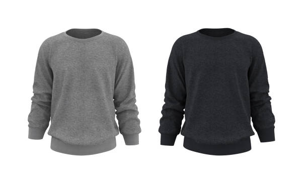 istock Blank sweatshirt mock up template in front view, isolated on white 1317905939