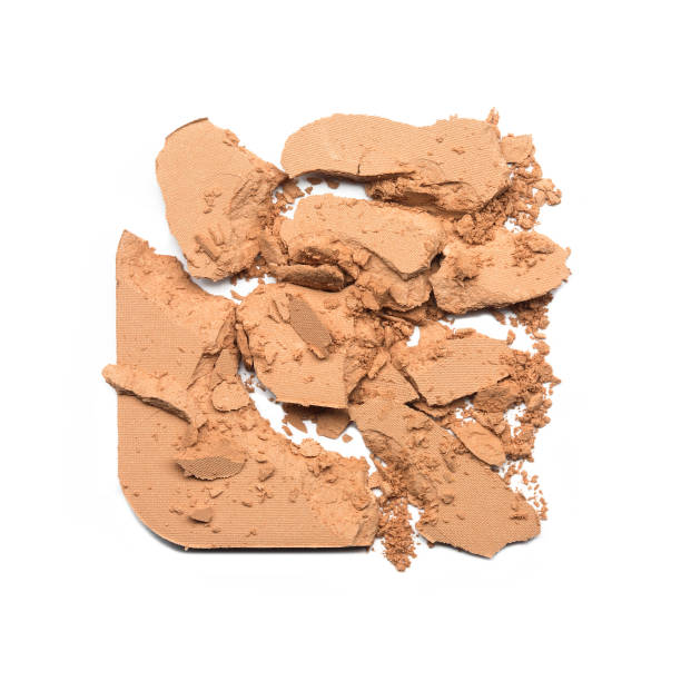 istock Broken face powder isolated on white 1317908639