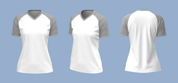 istock Short-sleeves raglan t-shirt mockup 1317909078