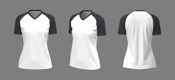 istock Short-sleeves raglan t-shirt mockup 1317909083