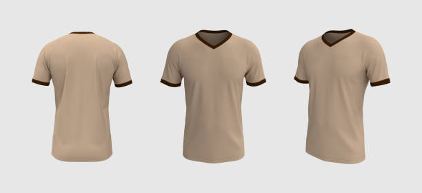 istock men's short-sleeve t-shirt mockup in front, side and back views, 1317909170