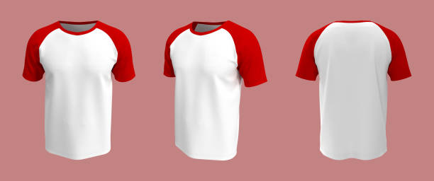 istock men's short-sleeve raglan t-shirt mockup in front, side and back views 1317909714