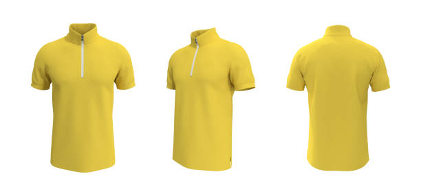 istock Blank tracktop shirt mockup in track front, side and back views 1317910256