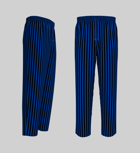 istock Blank pants mockup, front and side views. Sweatpants. 1317910436