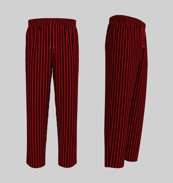 istock Blank pants mockup, front and side views. Sweatpants. 1317910461