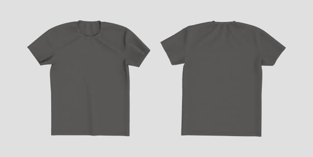istock men's short-sleeve t-shirt mockup in front, and back views, 1317910488
