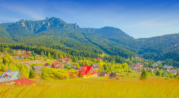 istock Durau mountain resort in Romanian Carpathians. 1317916072