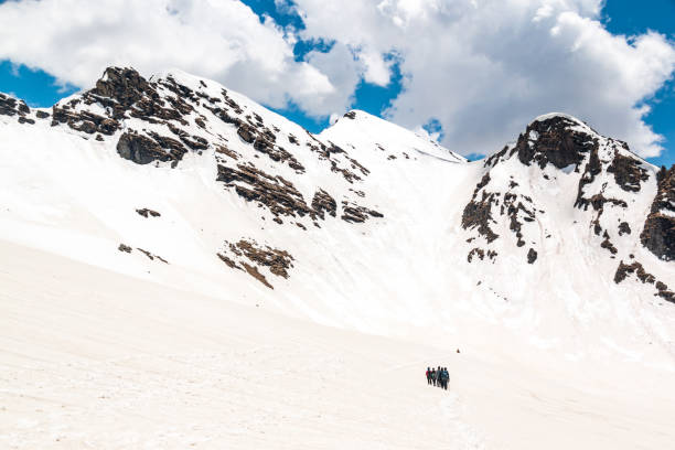 istock Hikers trekking in the Himalayas 1317923562